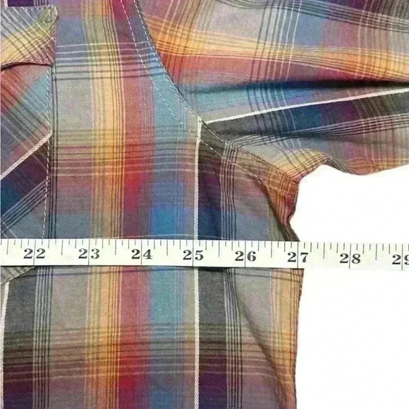 Men’s Roper Plaid Snap Button Down Long Sleeve - 100% Cotton - Size 2XL - Picture 9 of 13